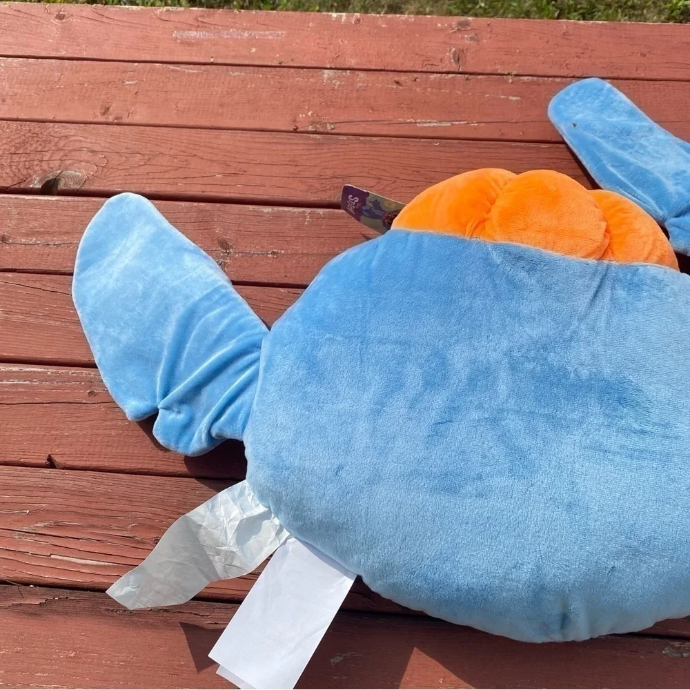 Disney Stitch Face Pillow Halloween Bundle Lot Pair NEW Pumpkin Hat Blue Throw